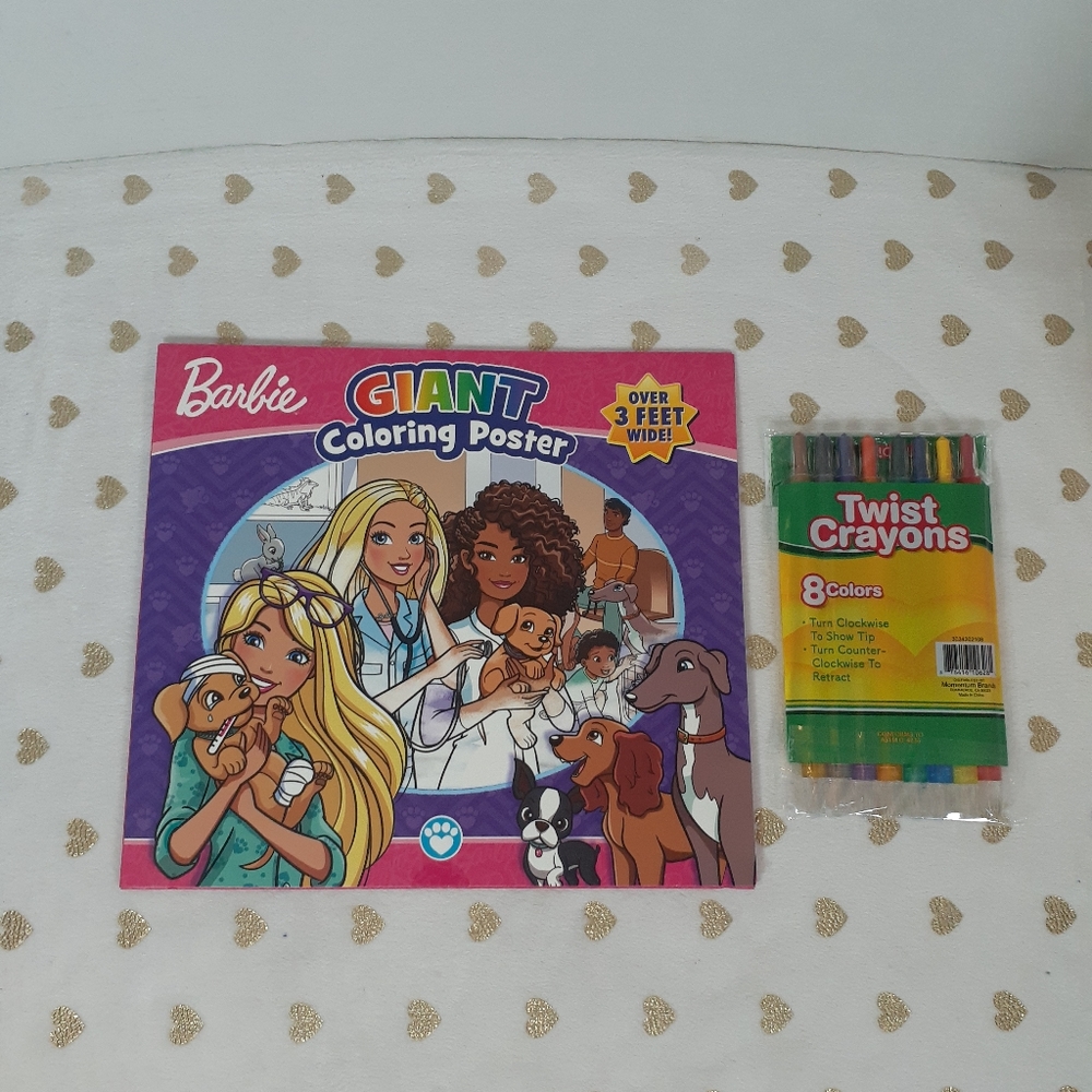📚🎨 3/$15 *NWT* Barbie Giant Coloring Poster